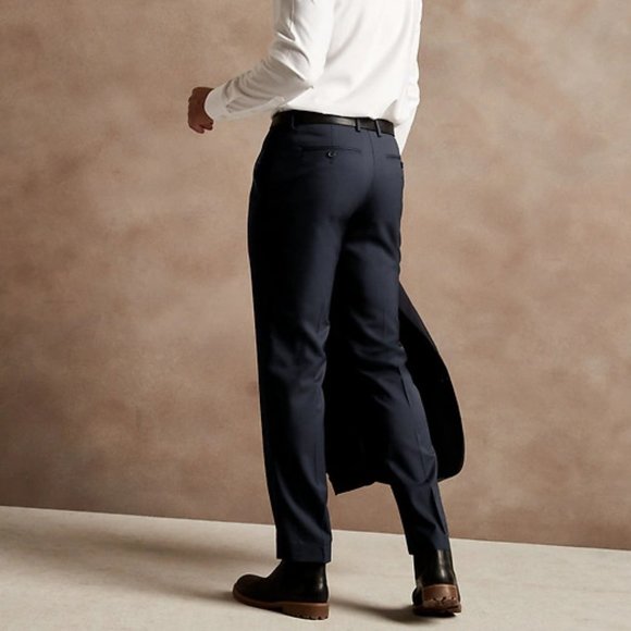 Banan Republic Standard Italian Wool Suit Pant size 36/34 Dark Charcoal - Picture 4 of 10